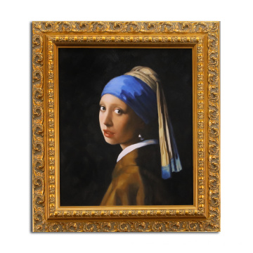 Hand Painted Wall Canvas Masterpiece Girl with a Pearl Earring by Jan Vermeer